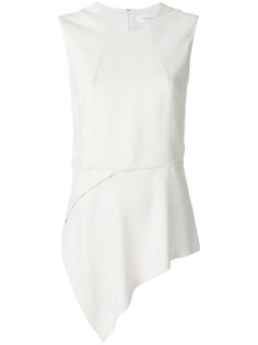блузка с асимметричным подолом Victoria Beckham