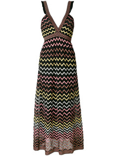 платье с зигзагообразным узором M Missoni