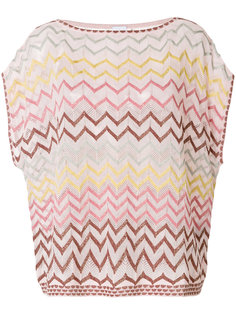 oversized zig-zag knitted T-shirt M Missoni
