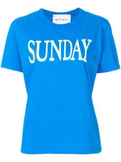 printed sunday T-shirt Alberta Ferretti