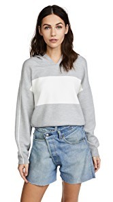 alice + olivia Kyle Cropped Hoodie