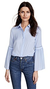 alice + olivia Bolton Button Down Blouse