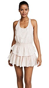 LOVESHACKFANCY Ruffle Races Mini Dress