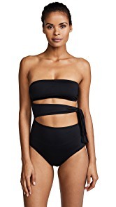 Proenza Schouler One Piece Bandeau with Side Tie