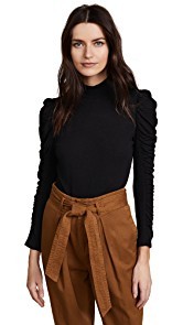 Rebecca Taylor Ruched Jersey Top