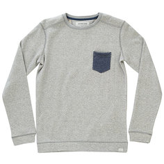 Толстовка классическая детская Quiksilver Rantaucrewyouth Light Grey Heather