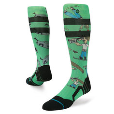 Носки высокие Stance Snow Dad Cam Green