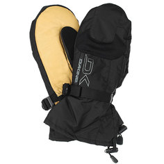 Варежки сноубордические Dakine Leather Scout Mitt Black/Tan