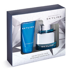 PARFUMS GENTY Подарочный набор для мужчин SKYLINE Туалетная вода, спрей 100 мл + Лосьон после бритья 150 мл