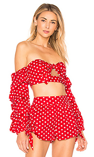 Укороченный топ с длинным рукавом pepper - MAJORELLE