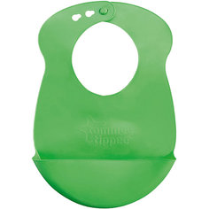 Силиконовый нагрудник Tommee Tippee "Explora", зеленый