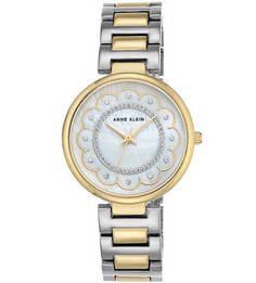 Кварцевые часы круглой формы Anne Klein