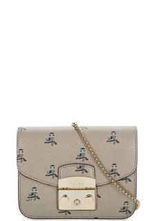 Маленькая кожаная сумка через плечо Furla