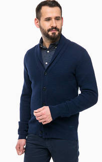 Синий хлопковый кардиган Gant
