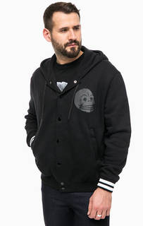 Черная хлопковая толстовка на кнопках Cheap Monday