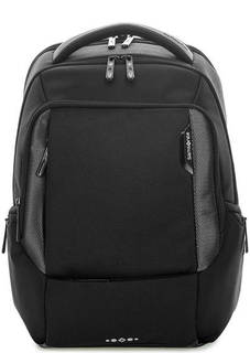Черный текстильный рюкзак с тремя отделами Samsonite
