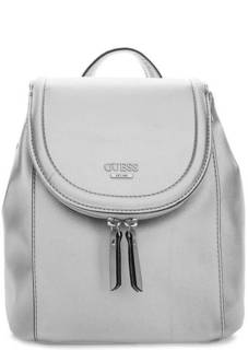 Серебристый рюкзак с откидным клапаном Guess