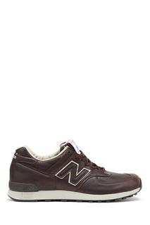 Коричневые кроссовки из кожи №576 New Balance