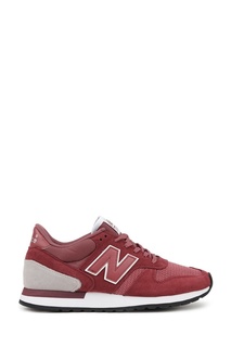Бордовые комбинированные кроссовки №770 New Balance