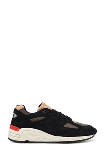 Черные замшевые кроссовки №990v2 New Balance