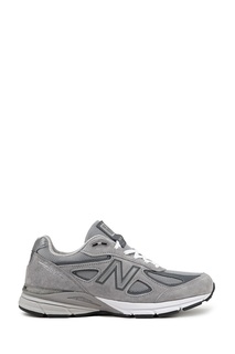 Серые кроссовки из замши №990v4 New Balance