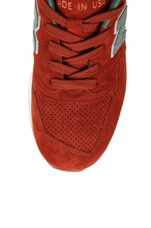 Красные кроссовки из замши №998 New Balance