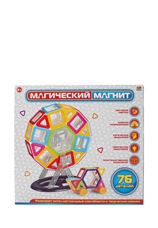 Конструктор "Магический магнит", 76 предметов, в коробке, 28x26x5,8 см Abtoys