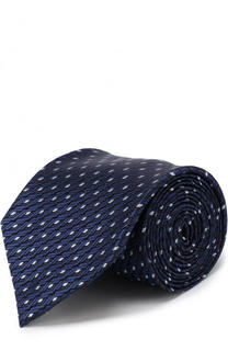 Шелковый галстук с узором Ermenegildo Zegna