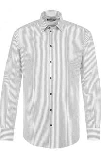 Хлопковая сорочка с воротником кент Dolce &amp; Gabbana