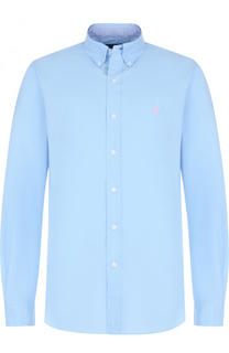 Хлопковая рубашка с воротником button down Polo Ralph Lauren
