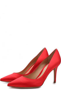 Атласные туфли Gianvito 85 на шпильке Gianvito Rossi