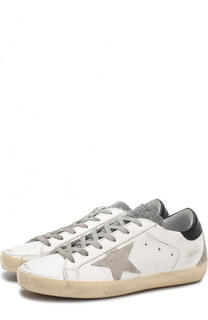 Кожаные кеды SuperStar с аппликацией Golden Goose Deluxe Brand