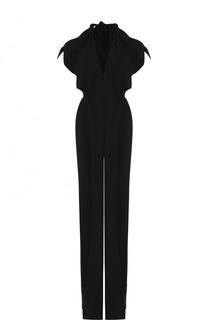 Однотонный шелковый комбинезон Roland Mouret
