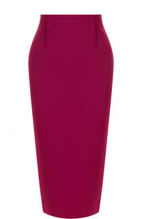 Однотонная шерстяная юбка-карандаш Roland Mouret