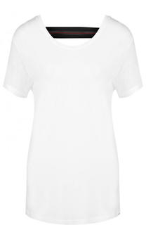 Однотонная футболка с открытой спиной Koral