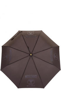 Складной зонт с логотипом бренда Moschino