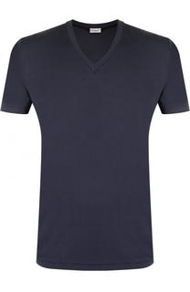 Хлопковая футболка с V-образным вырезом Zimmerli