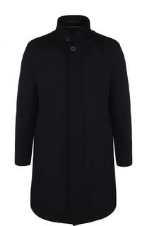 Кашемировое пальто на молнии с воротником-стойкой Giorgio Armani