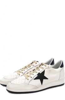 Комбинированные кеды Ball Star на шнуровке Golden Goose Deluxe Brand