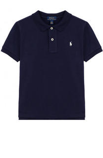 Хлопковое поло с логотипом бренда Polo Ralph Lauren