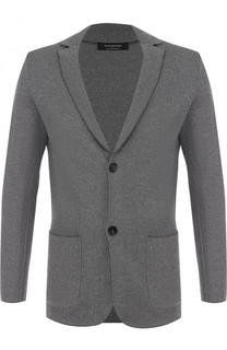 Однобортный пиджак из шерсти Ermenegildo Zegna