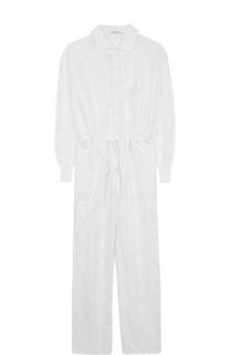 Однотонный кружевной комбинезон с длинным рукавом Givenchy