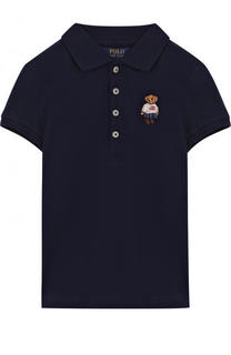 Хлопковое поло с вышивкой Polo Ralph Lauren