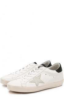 Кожаные кеды SuperStar с аппликацией Golden Goose Deluxe Brand