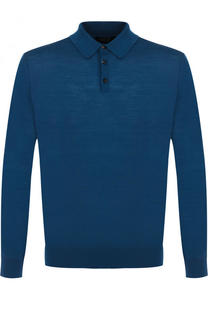 Шерстяное поло с длинными рукавами Ermenegildo Zegna
