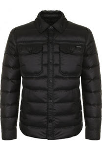 Стеганый пуховик на кнопках с отложным воротником Polo Ralph Lauren