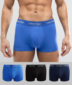 Набор из 3 пар эластичных хлопковых боксеров-брифов с заниженной талией Calvin Klein - Мульти