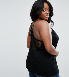 Топ на тонких бретельках ASOS CURVE - Черный