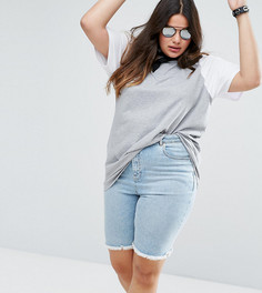 Футболка с контрастными рукавами реглан ASOS CURVE - Мульти
