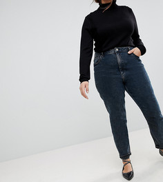 Джинсы в винтажном стиле с завышенной талией ASOS CURVE FARLEIGH - Синий
